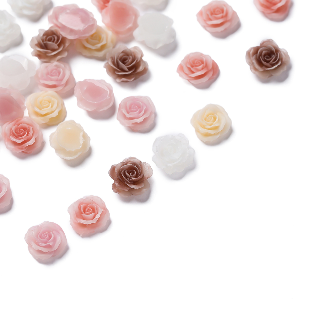 Resin Craft Ideas - 20/50 adet Deliksiz Reçine Çiçek Tırnak