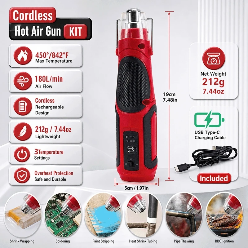 Taşınabilir, Kablosuz, Mini Is - Heat Gun Small incelemesi ve fiyatı