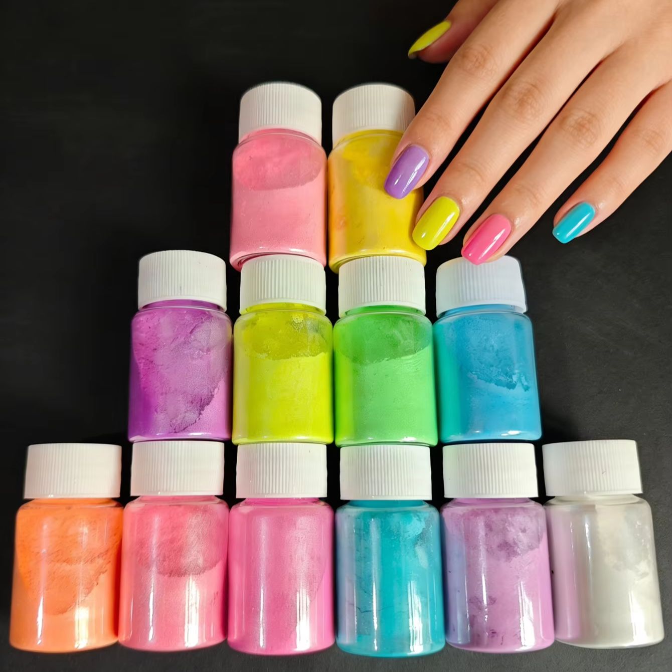 12 Renkli Floresan Neon İnci M - Resin Glitter Pack incelemesi ve fiyatı