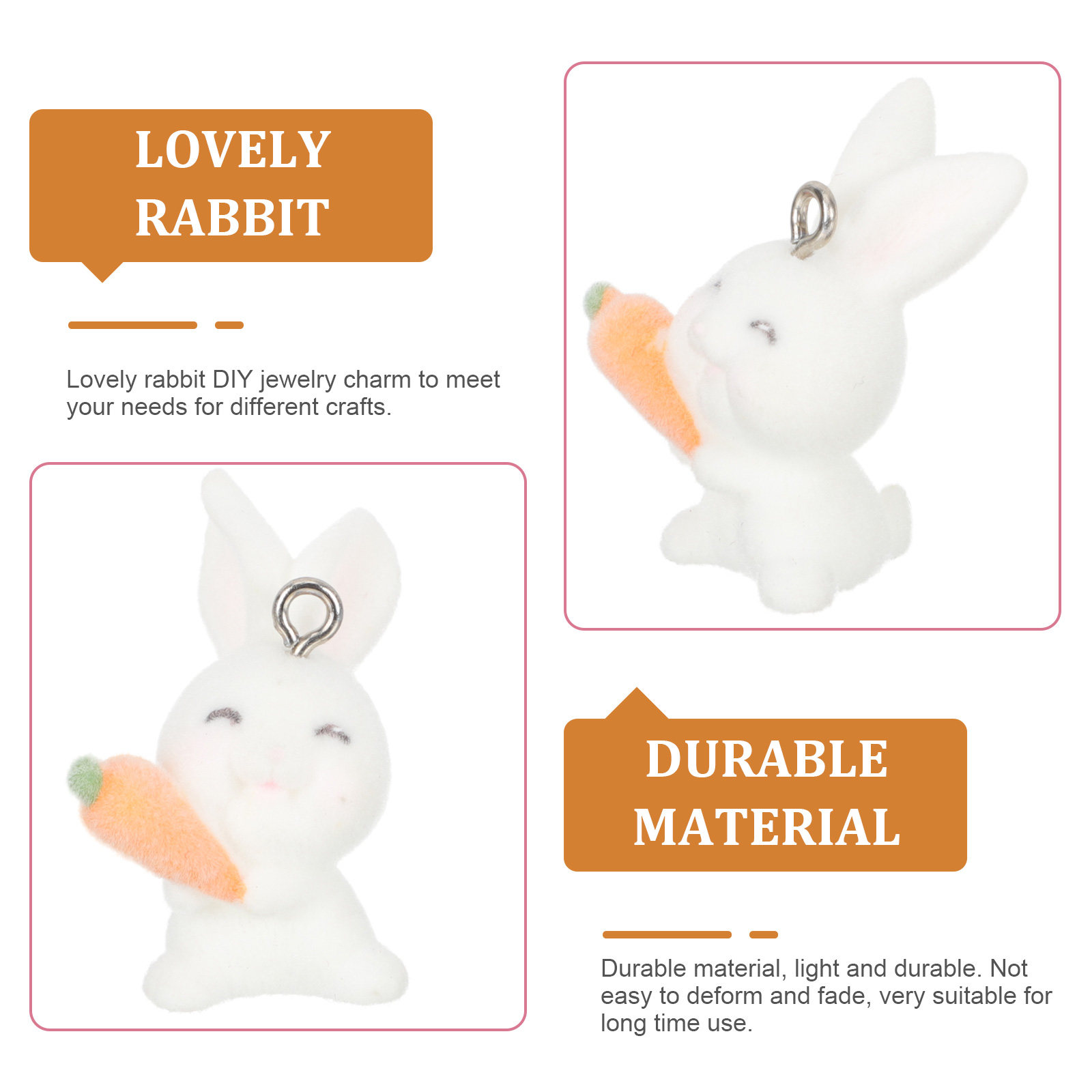10 Adet Reçine Tavşan Figürlü  - Resin Crafts Diy incelemesi ve fiyatı