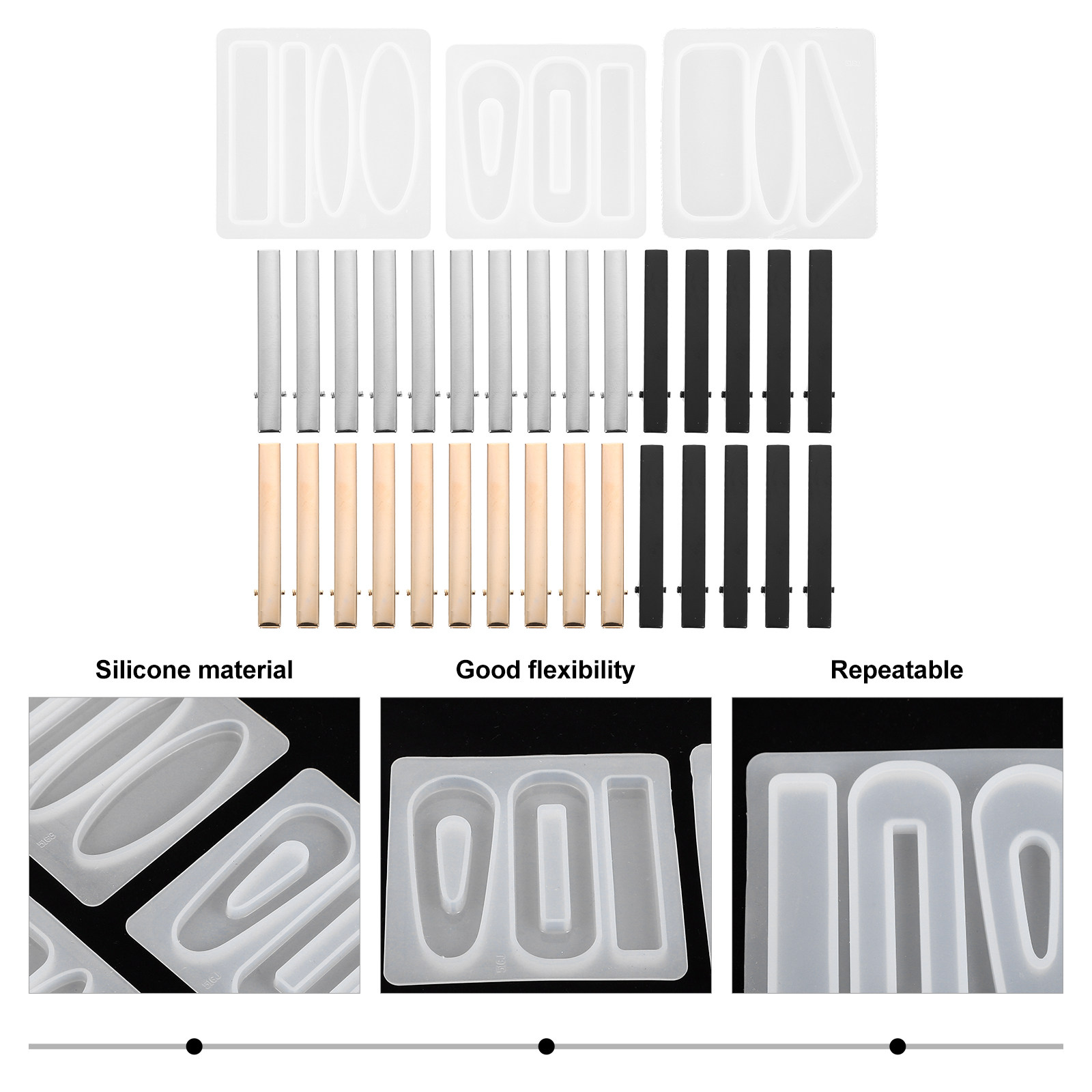 1 Set Esnek Silikon Kalıp, Saç - Resin Crafts Diy incelemesi ve fiyatı